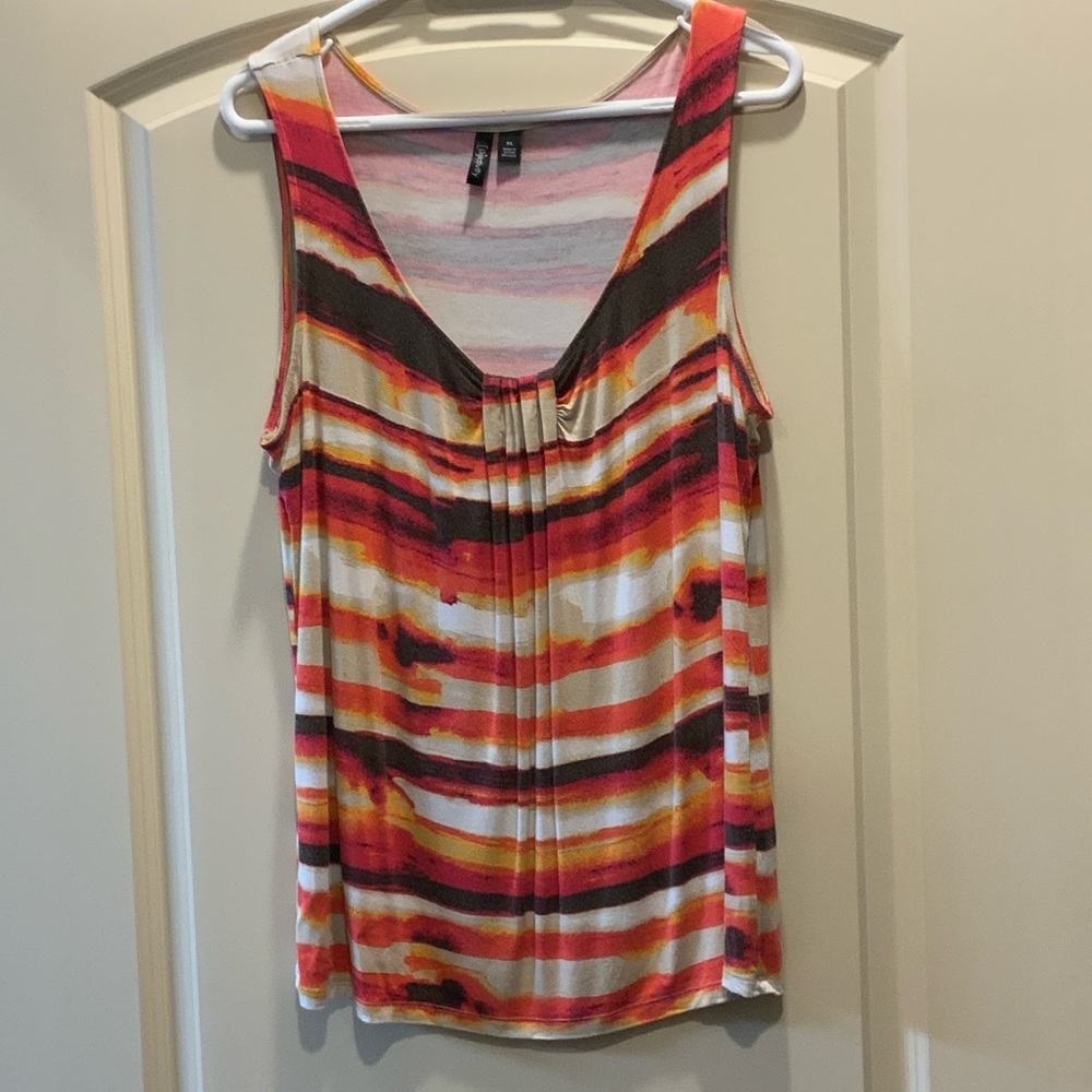 Relativity Multicolor Striped Tank Top ~ XL